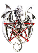 Pentadraca Pendant Necklace Anne Stokes Jewellery Dragon Gothic Pentagram GIFT