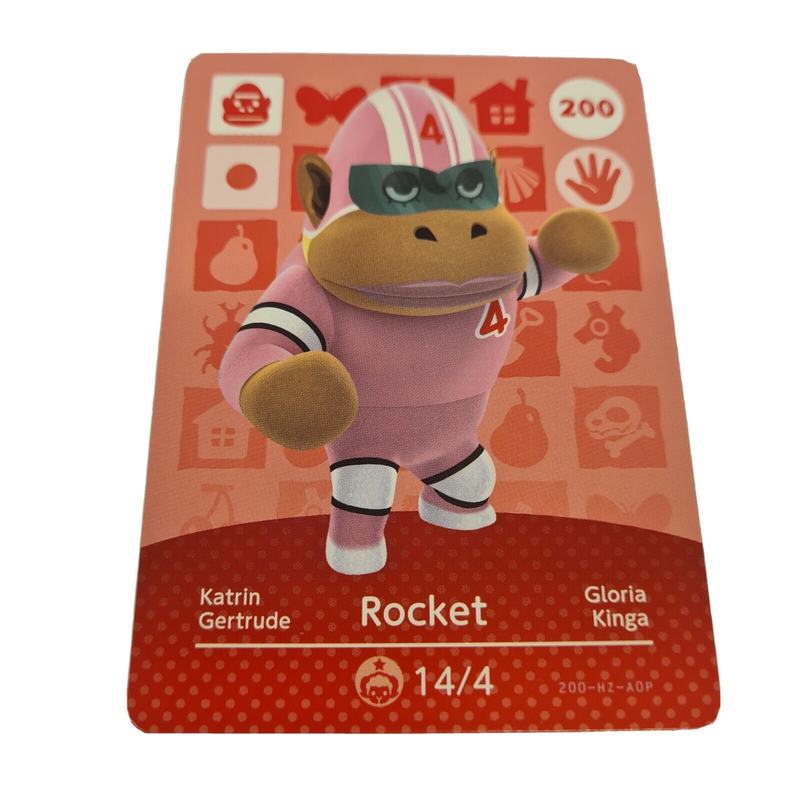 ANIMAL CROSSING AMIIBO SERIES 2 ROCKET 200 Wii U Switch 3DS GIFT IDEA CARD NEW