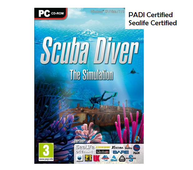 PC Scuba Diver Simulator Padi Sealife partners NEW Game Gift Idea Sea Diving