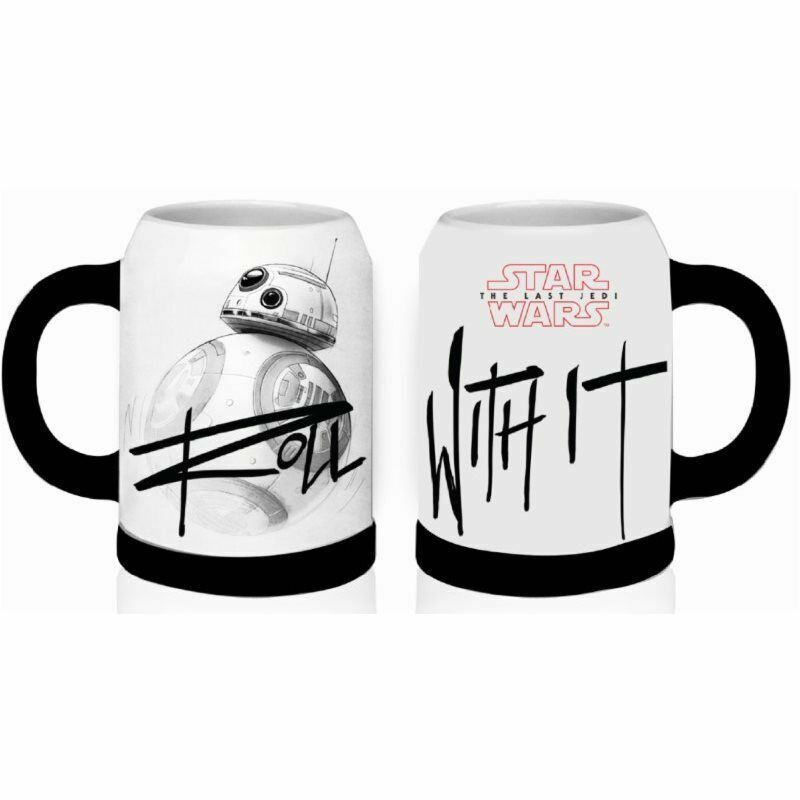 Star Wars Chewbacca and Porg Stein Ceramic Mug Cup NEW gift idea FUNKO HOME