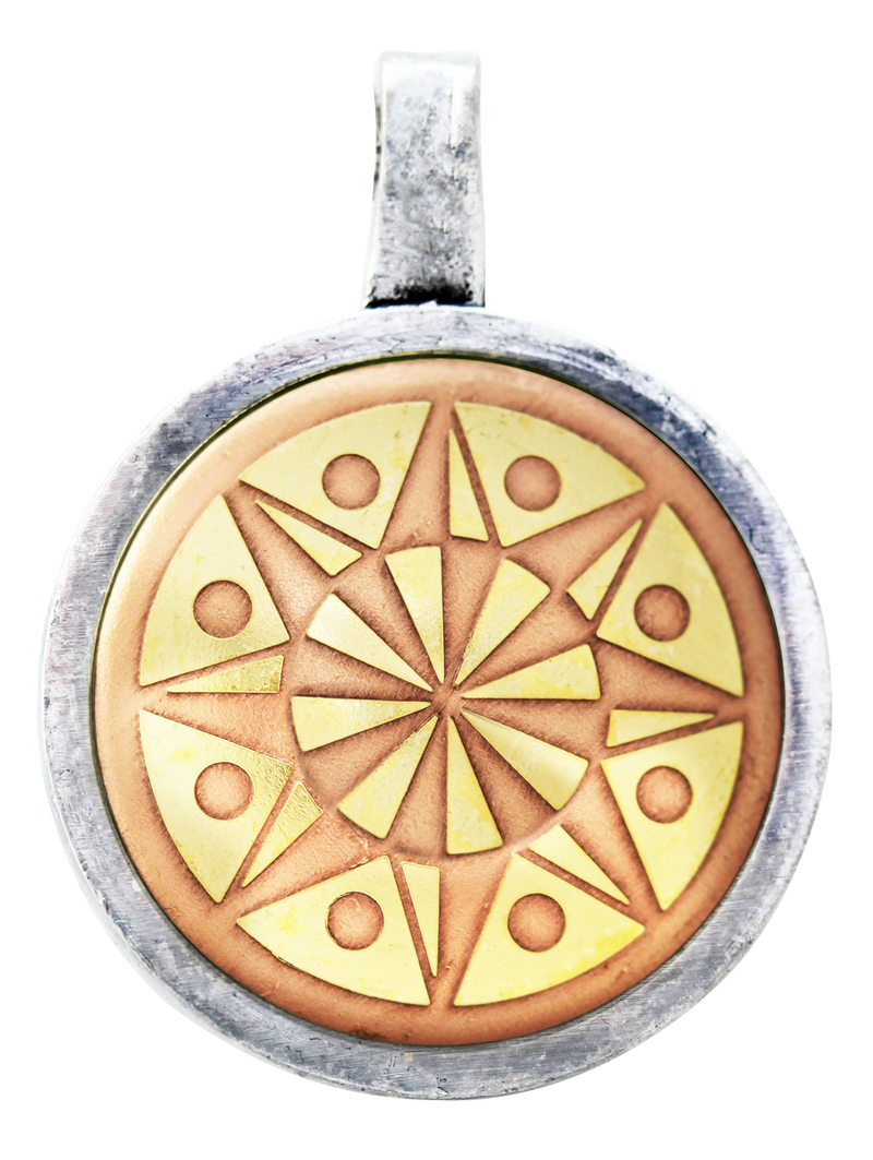 Circle of Life (MT13) Magical Talisman Necklace Hex Sign Amish New Age Gift Idea