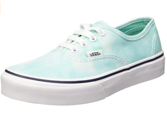 Vans Authentic Unisex Kids' Low-Top Sneakers Green (tie Dye/turquoise) 1 UK RARE