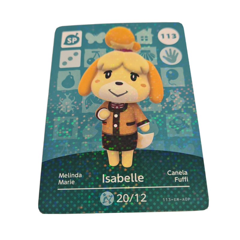 ANIMAL CROSSING AMIIBO SERIES 2 ISABELLE 113 Wii U Switch 3DS GIFT IDEA CARD NEW