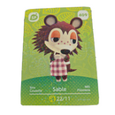 Animal Crossing Amiibo Series 5 Card SABLE SPECIAL SP409 NEW HORIZONS 3DS SWITCH