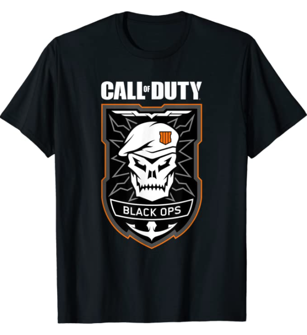 Numskull Call of Duty Black Ops 4 Black Ops Rubber T-Shirt MEDIUM GIFT IDEA NEW