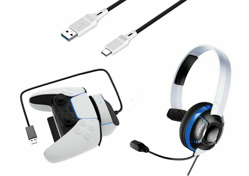 Revent Starter Pack PS5 Brand New Headset - Play and Charge - Controller Charger