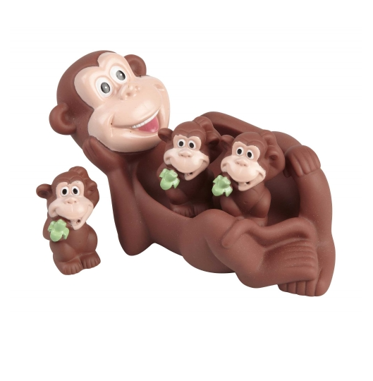 Ravensden Baby Boys Girl Kids Bath Floating Toy Set Mummy Baby Set Monkeys