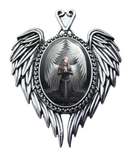 Prayer For The Fallen Cameo Pendant Necklace Anne Stokes Jewellery Angel Gothic