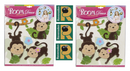Ravensden Nursery Childrens Toddler Wall Decor Animal Monkey Room Decal Stickers
