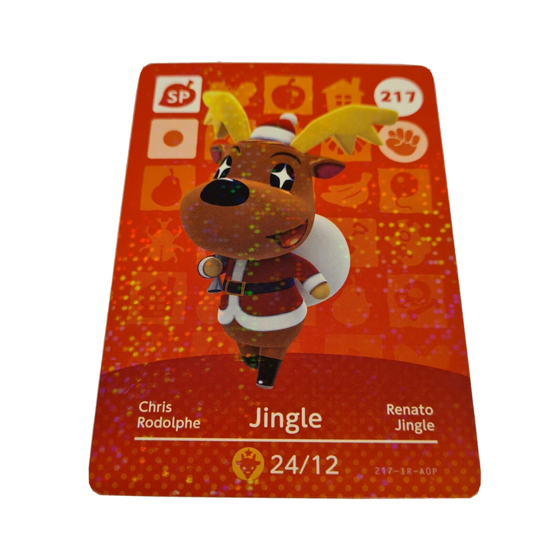 ANIMAL CROSSING AMIIBO SERIES 3 JINGLE 217 Wii U Switch 3DS GIFT IDEA CARD NEW