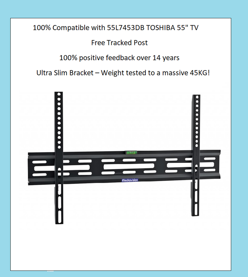55L7453DB TOSHIBA 55" SLIM TV BRACKET WALL MOUNT LCD Screen Fixing NEW