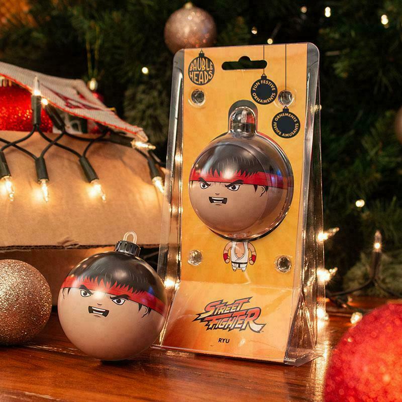BAUBLE HEADS STREET FIGHTER 2 RYU CHRISTMAS DECORATION / ORNAMENT GIFT IDEA