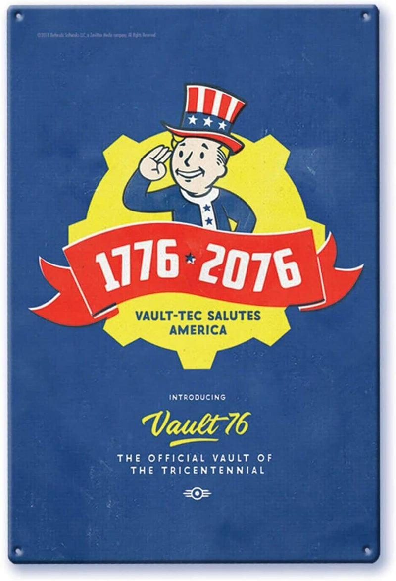 Fallout 76 GAME 3 centennial Poster Metal Lithograph Picture Wall Art Gift Idea
