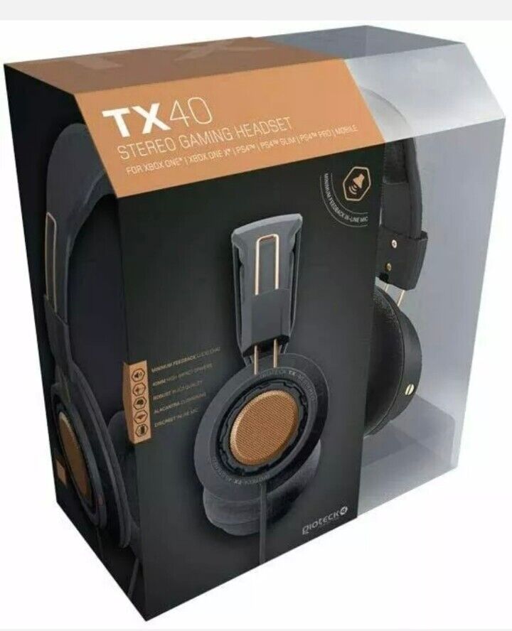 Headset Gaming Gioteck TX-40 Wired 3.5mm Stereo Headset Mic Headphones PS XBox