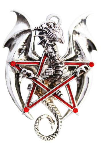Pentadraca Pendant Necklace Anne Stokes Jewellery Dragon Gothic Pentagram GIFT