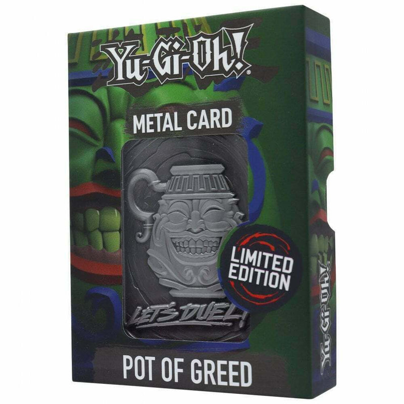 Yu-Gi-Oh KON-YGO34 Limited Edition Metal Collectible Pot of Greed CARD MERCH NEW
