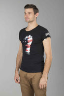 OFFICIAL UFC MMA T-SHIRT American Fist BLACK Biker Gym MMA T-shirt