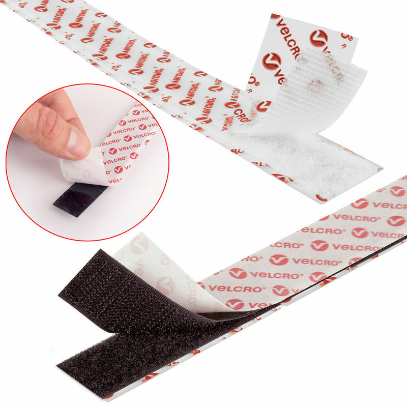 VELCRO Brand Sticky Back Hook and Loop Self Adhesive Stick On Fastener Tape PS14