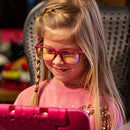 Numskull Pink Children's UV and Blue Light Blocking Glasses Gaming Ipad Mobile