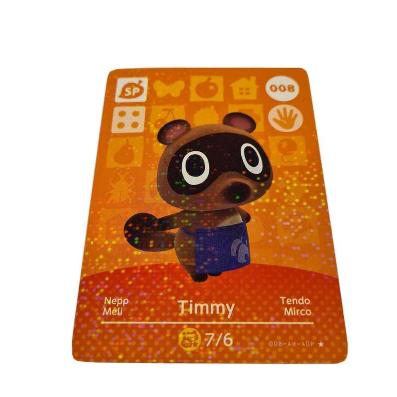 Animal Crossing Amiibo Series 1 TIMMY 008 Switch Gift Idea CARD new horizons