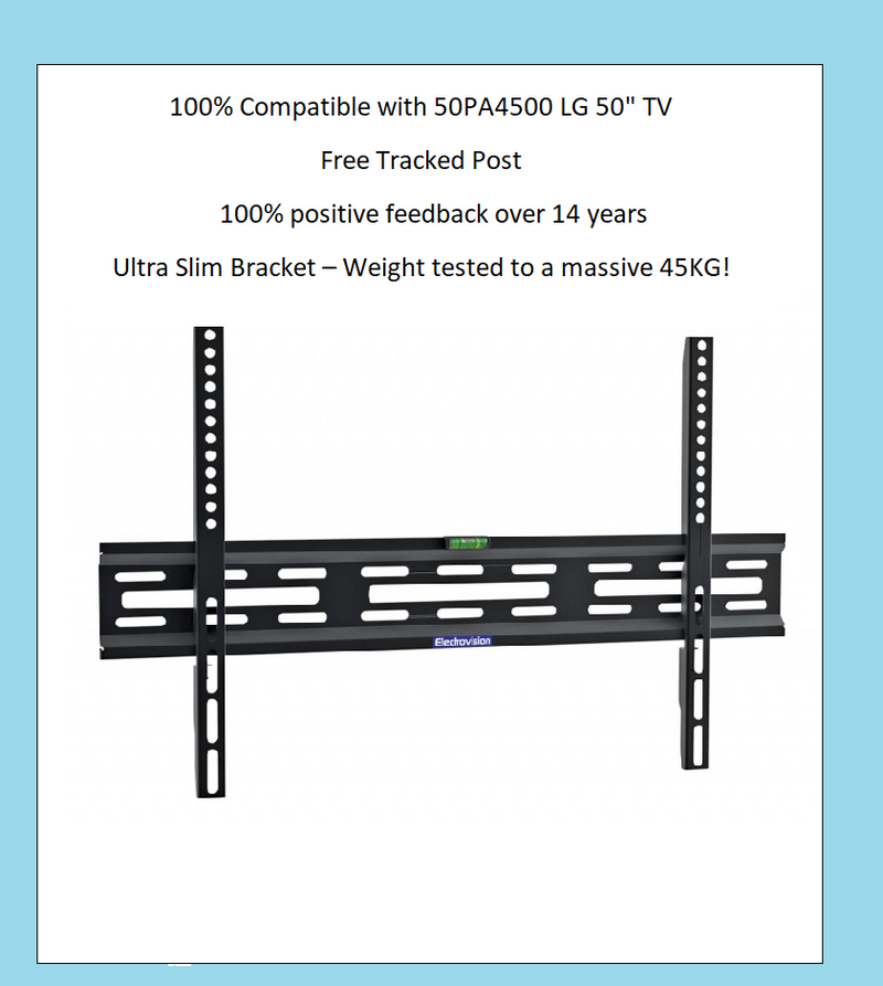50PA4500 LG 50" SLIM TV BRACKET WALL MOUNT LCD Screen Fixing NEW