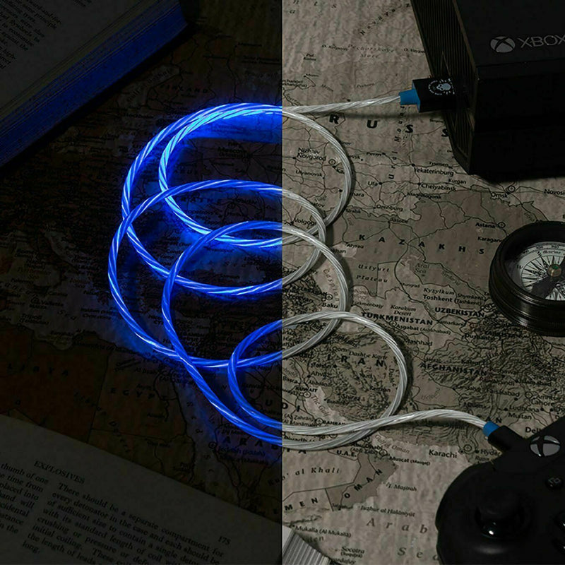 Official Call of Duty Warzone LED 1.5m Micro USB Cable - Blue - GIFT IDEA GLOW