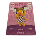 ANIMAL CROSSING AMIIBO SERIES 2 ALICE 182 Wii U Switch 3DS GIFT IDEA CARD NEW