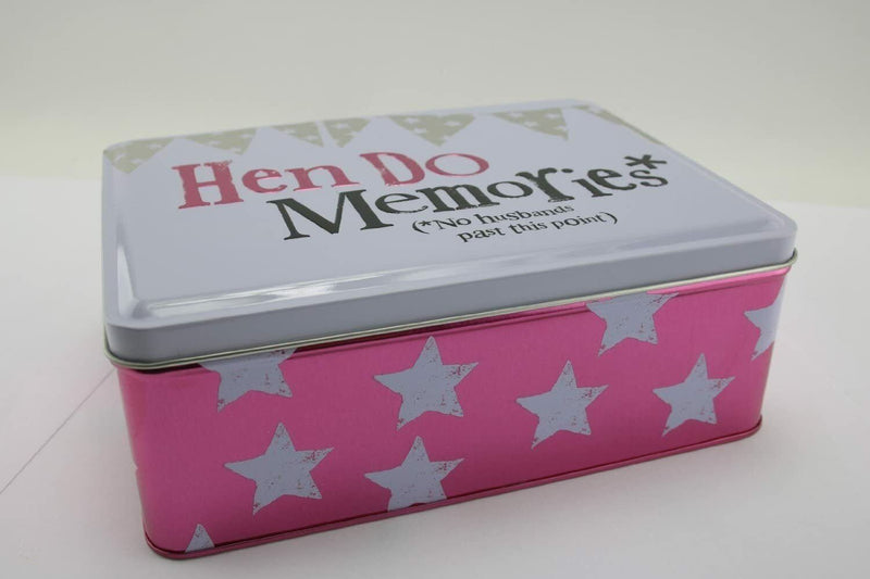 Bright Side Hen Do Memories No Husbands Past This Point Pink Tin FUNNY GIFT IDEA