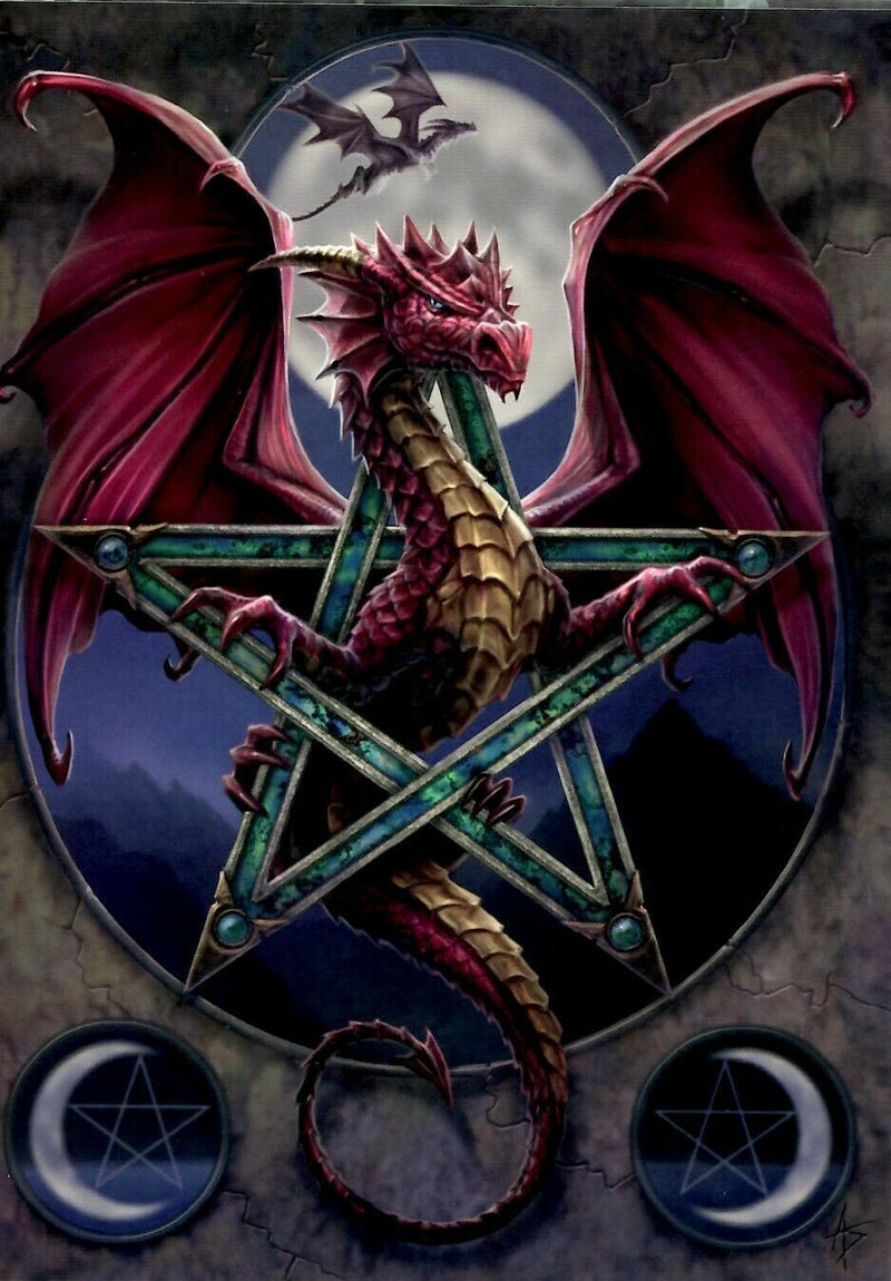 LUNAR MAGIC DRAGON ANNE STOKES FANTASY ART  BIRTHDAY GREETING CARD GIFT IDEA