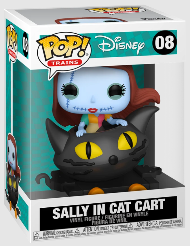 NBC SALLY IN CAT CART POP VINYL FIGURE FUNKO 08 3.75" NIGHTMARE BEFORE CHRISTMAS