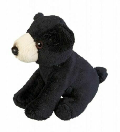 RAVENSDEN SOFT TOY BLACK BEAR PLUSH 13CM SOFT CUDDLY REALISTIC TEDDY GIFT IDEA