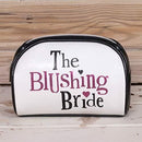 Bright Side The Blushing Bride Big Day Zipped Leather Wedding Day Make Up Bag
