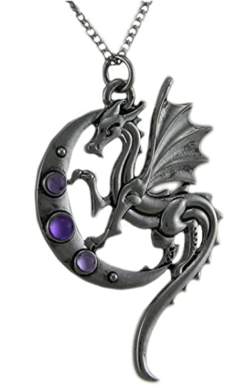 Mythic Celts Luna Dragon Pendant Necklace for Strength on Life's Journey GIFT