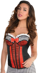 Adult Ladies Sexy Red Riding Hood Corset Fancy Dress Costume Adult S/M 8-12 UK