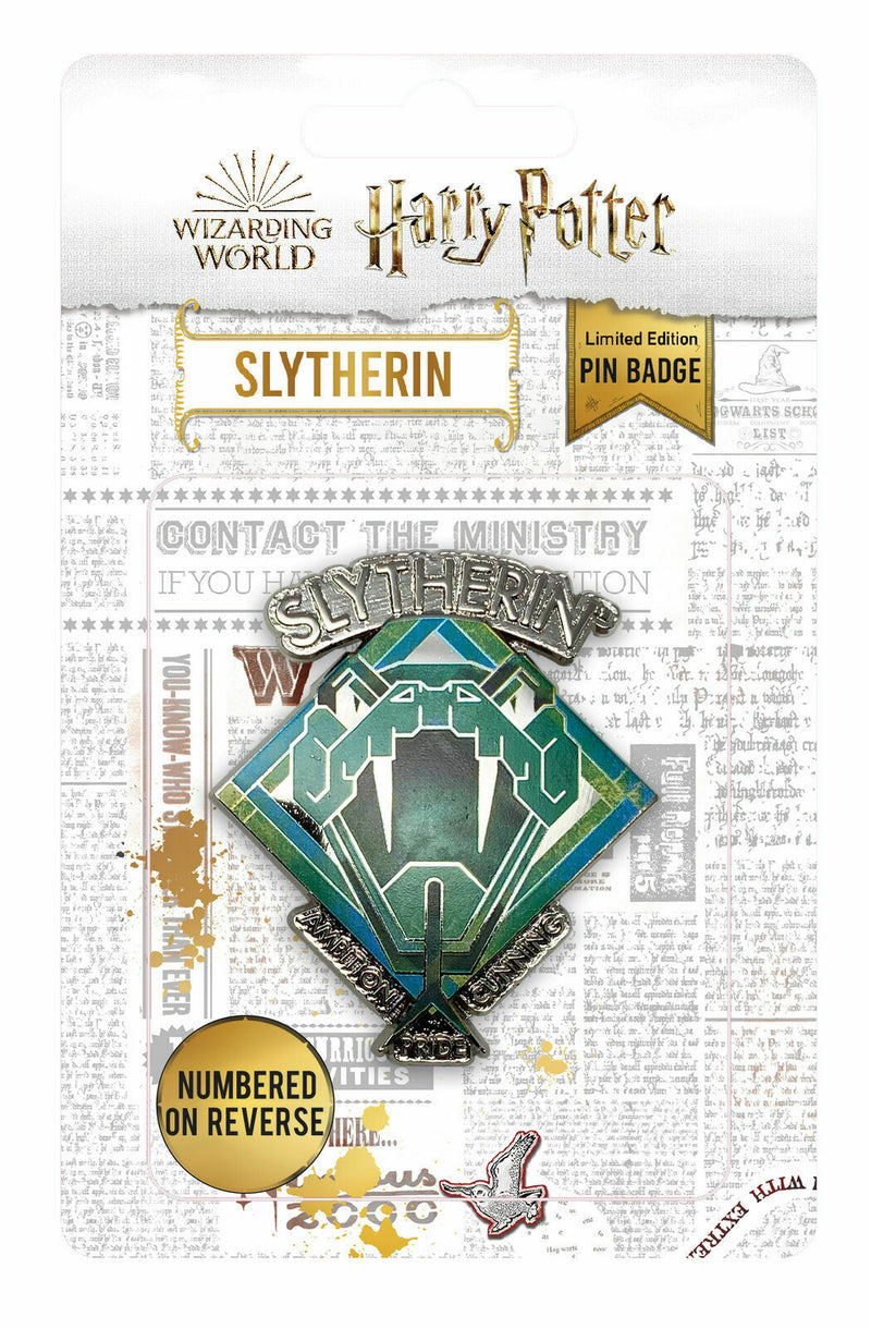 Harry Potter - Limited edition Slytherin Pin Badge - Movie Merch Gift Idea RARE