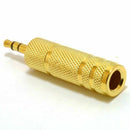 3.5mm to 6.35mm professional gold headphone jack plug audio adaptor HIGH QUALITY