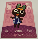 ANIMAL CROSSING AMIIBO SERIES 4 O'HARE 390 Wii U Switch 3DS GIFT IDEA CARD NEW