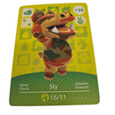 ANIMAL CROSSING AMIIBO SERIES 2 SLY 138 Wii U Switch 3DS GIFT IDEA CARD NEW