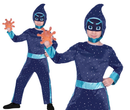 PJ Masks Night Ninja Costume Superhero Villain Fancy Dress Kids Outfit AGED 7-8