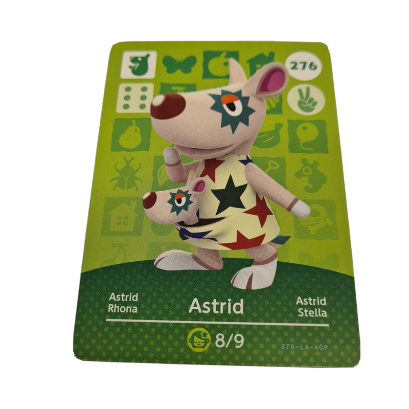 ANIMAL CROSSING AMIIBO SERIES 3 ASTRID 276 Wii U Switch 3DS GIFT IDEA CARD NEW