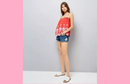 Red Contrast Embroidered Cami Top New Look Beautiful Brand New Gift idea Pretty