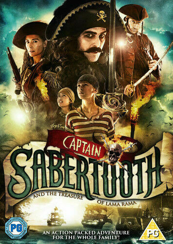 Captain Sabertooth and the Treasure of Lama Rama DVD (2015) Kid Family Movie NEW