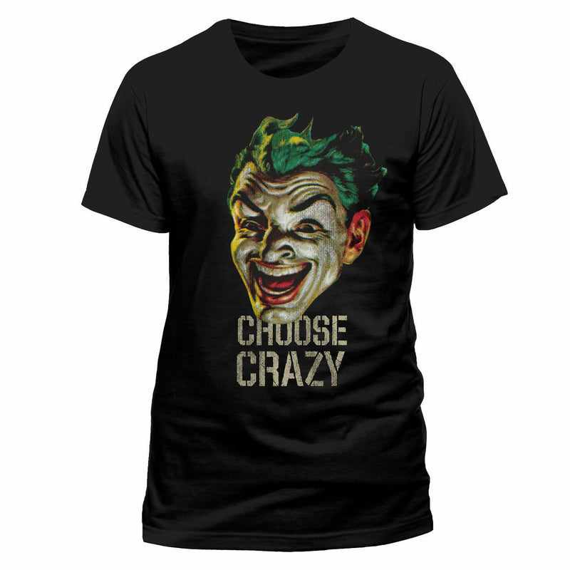 Official Batman 1966 Choose Crazy T-shirt Distressed DC Comics NEW UK STOCK Gift