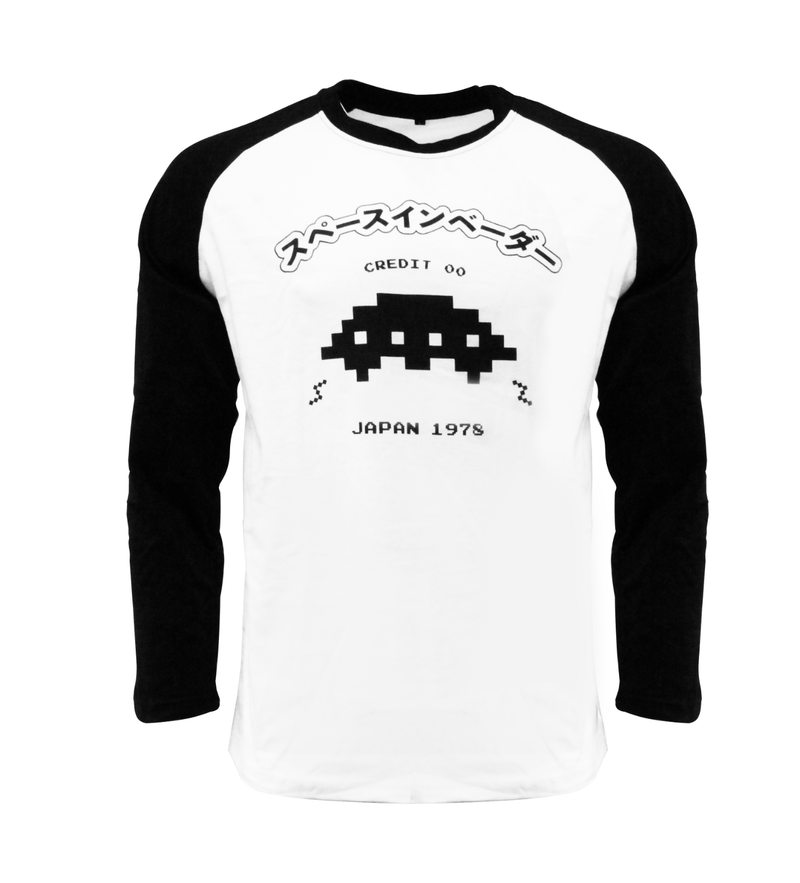 Numskull SPACE INVADERS (UFO RAGLAN BASEBALL) SIZE - EX SMALL RETRO GIFT IDEA