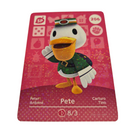 ANIMAL CROSSING AMIIBO SERIES 3 PETE 206 Wii U Switch 3DS GIFT IDEA CARD NEW
