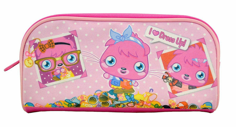 Moshi Monsters - Poppet Pink Pencil Case NEW School Kids Childrens Girls Boys