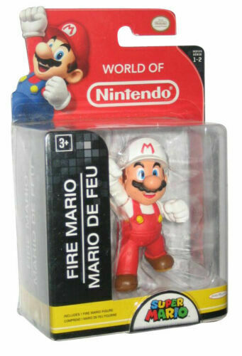 Nintendo Mini Figure (2.5cm - 6 cm) Official FIRE MARIO Figure JAKKS Gift Idea