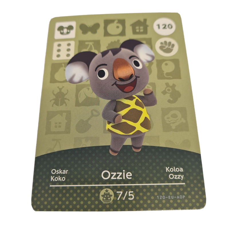 ANIMAL CROSSING AMIIBO SERIES 2 OZZIE 120 Wii U Switch 3DS GIFT IDEA CARD NEW