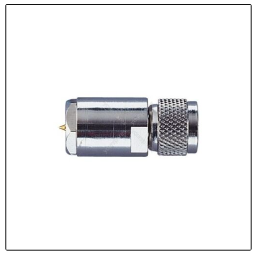 FME Male to Mini UHF Male In-Line Connector - NICKEL QUALITY FIXING - NEW