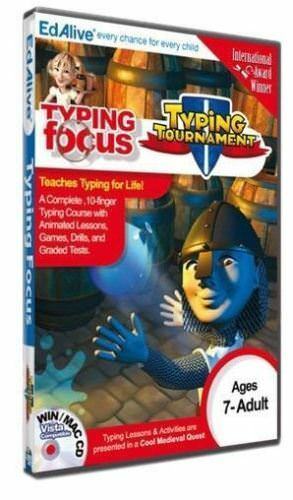 TYPING TOURNAMENT PC CD TYPEST TRAINING FUN Lessons School Keyboard Learn UK